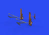 B-17F undercarriage legs BRONZE 1/48 