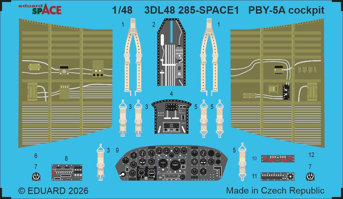 PBY-5A cockpit SPACE 1/48 - Eduard Store